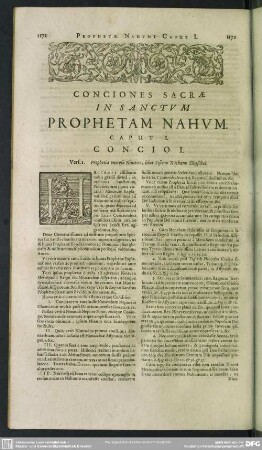 Conciones Sacrae In Sanctum Prophetam Nahum