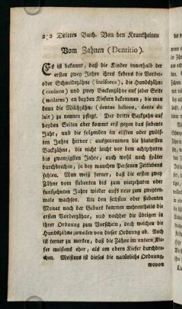 272-276, Vom Zahnen (Dentitio)