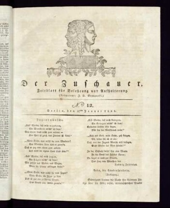 No. 12 - 27. Januar 1821