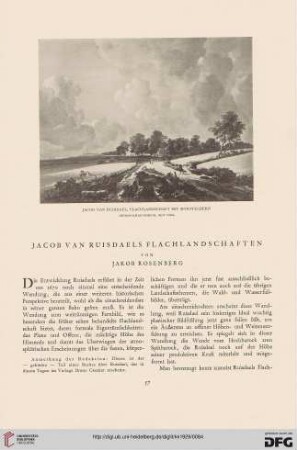 Jacob van Ruisdaels Flachlandschaften