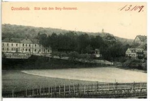 Cossebaude. Blick nach dem Bergrestaurant