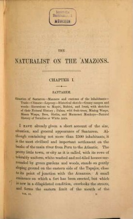 The naturalist on the river Amazons : a record of adventures, habits of animals, sketches of Brazilian and Indian life, and aspects of nature under the equator, during eleven years of travel, 2