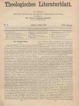 241-244 Zur Lutherforschung