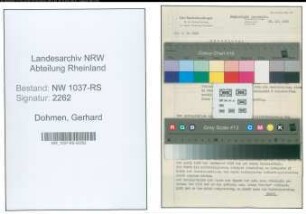 Entnazifizierung Gerhard Dohmen , geb. 01.06.1902 (Polizeirat)