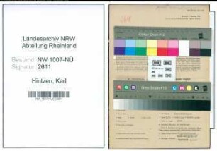 Entnazifizierung Karl Hintzen , geb. 15.12.1877 (Kaufmann)