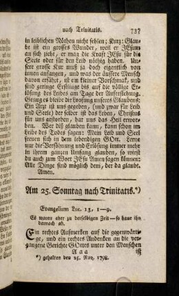 737-740, Ein rechtes Aufmerken auf die ...