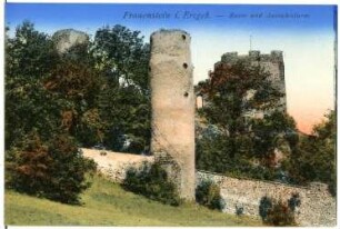 Frauenstein. Ruine und Aussichtsturm