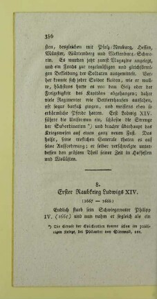 8. Erster Raubkrieg Ludwigs XIV. (1667 - 1668.)