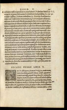 Decadis Primae Liber V.