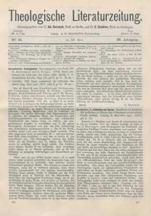 410-411 [Rezension] Baedeker, K., Palästina und Syrien