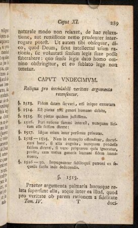 289-304, Caput Undecimum. Reliqua pro inviolabili veritate argumenta recensentur.