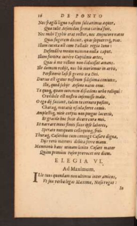 Elegia VI.