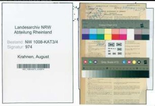 Entnazifizierung August Krahnen , geb. 06.12.1908 (Verkaeufer)