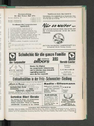 Rentenzahlung für den Monat Mai 1974