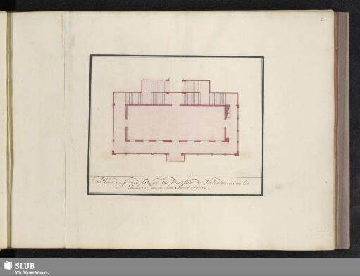 Plan du second Etage du Pavillon de Belveder