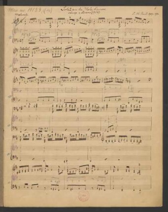 [Partitur] Solo I (CzaR 88)