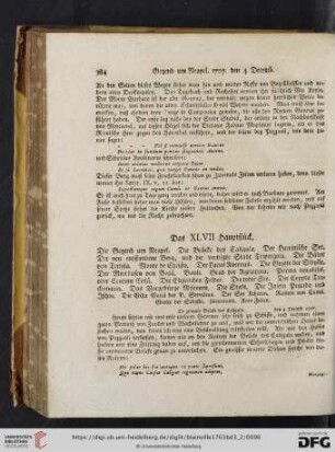 Das XLVII. Hauptstück