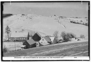 Erzgebirge. Der Schwartenberg bei Neuhausen (778 Meter) von Frauenbach aus