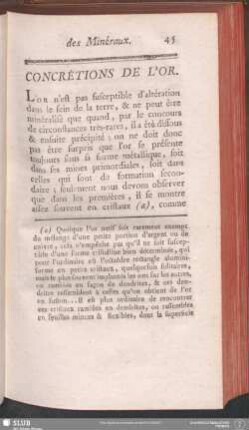 Concrétions De L'Or