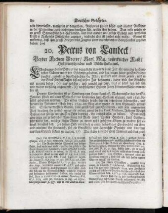 20. Petrus von Lambeck.