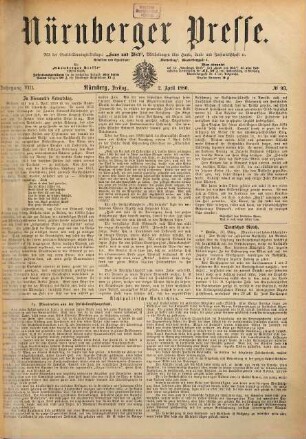 Nürnberger Presse. 1880,4/6 = Jg. 8
