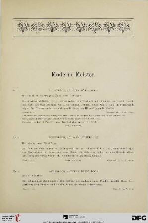 Moderne Meister (Nr. 1-85)
