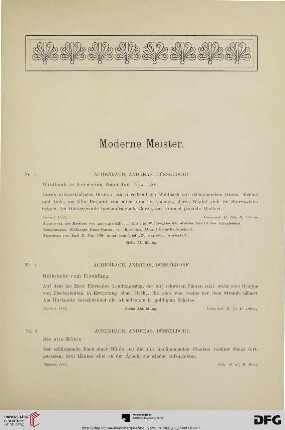 Moderne Meister (Nr. 1-85)