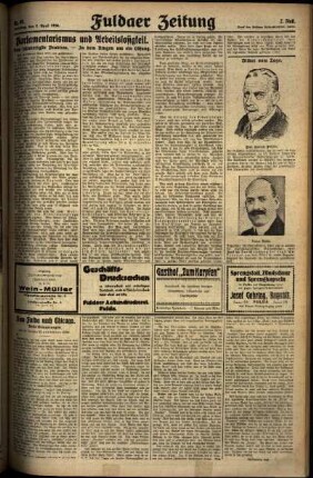Zweite Ausgabe vom Samstag, den 05. April 1930.