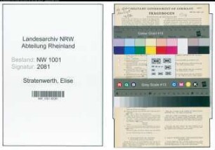 Entnazifizierung Elise Stratenwerth, geb. 18.05.1899 (Gemeindeschwester)