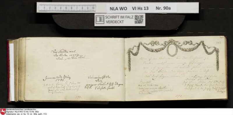 Stammbuch des Ernst Philipp Ludwig Zellmann (1763-1795) aus
                           Braunschweig
