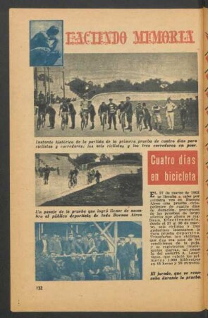 Haciendo memoria: Cuatro días en bicicleta