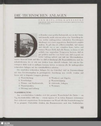 Die Technischen Anlagen