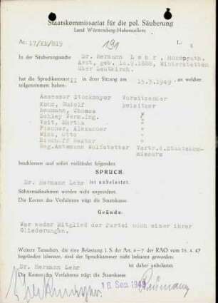 Lehr, Hermann, Dr.