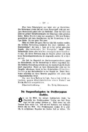 Die Bergwerksabgaben im Großherzogtum Sachsen