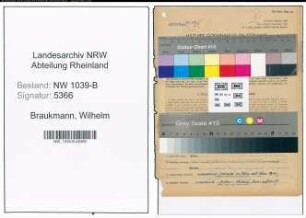 Entnazifizierung Wilhelm Braukmann , geb. 26.10.1897 ()