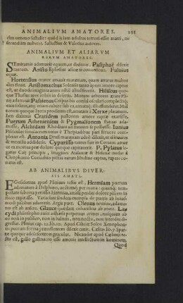 Animalium et aliarum rerum amatores.