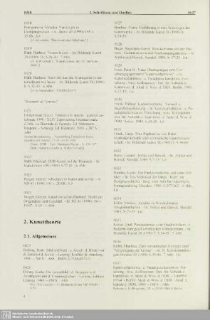 2. Kunsttheorie