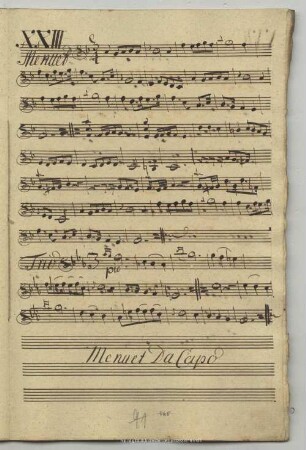 23. Anonymus, Menuette, F-Dur
