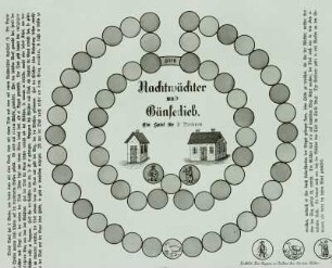 Nachtwächter und Gänsedieb - Ein Spiel für zwei Personen (Neuruppiner Bilderbogen Nr. 8681)