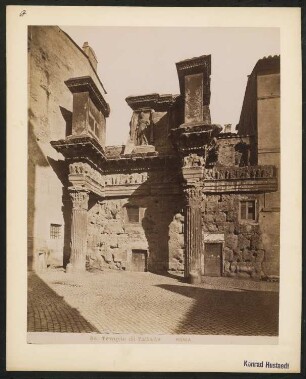 Tempio di Pallade, Rom: Ansicht