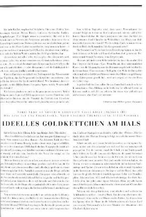 Ideelles Goldkettchen am Hals