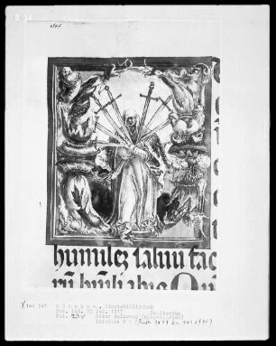Psalterium — Initiale O mit Christi Geburt, Folio 29verso