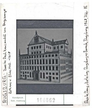 Augsburg: Rathaus, zweites Dachkreuzmodell von Elias Holl, um 1618