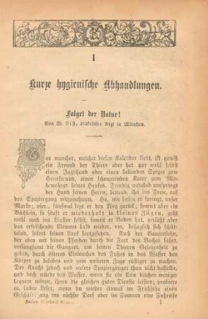 [Die Aufsätze des ersten Jahrganges (1891)]
