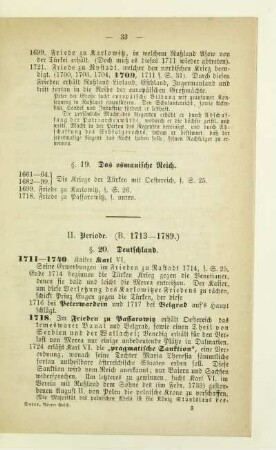 II. Periode. (B. 1713 - 1789)