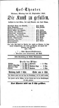Die Kunst zu gefallen