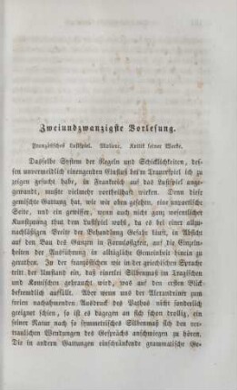 Zweiundzwanzigste Vorlesung