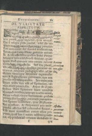 De Varietate Affectuum