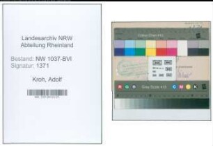 Entnazifizierung Adolf Kroh , geb. 23.07.1901 (Kohlenhaendler)