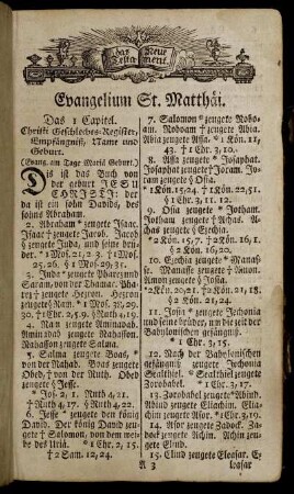 Evangelium St. Matthäi.